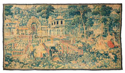 
Panneau de fine tapisserie de Bruxelles...