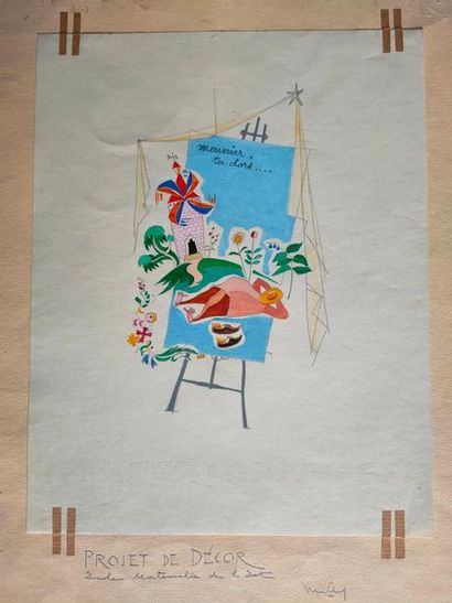 Drawing -Project of decor Ecole maternelle...
